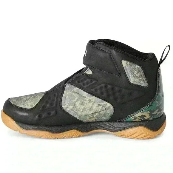 BNWT Size 4 Boys AND1 B-Side Hightop Basketball Sneakers Velcro Trendy Camo - Picture 3 of 4